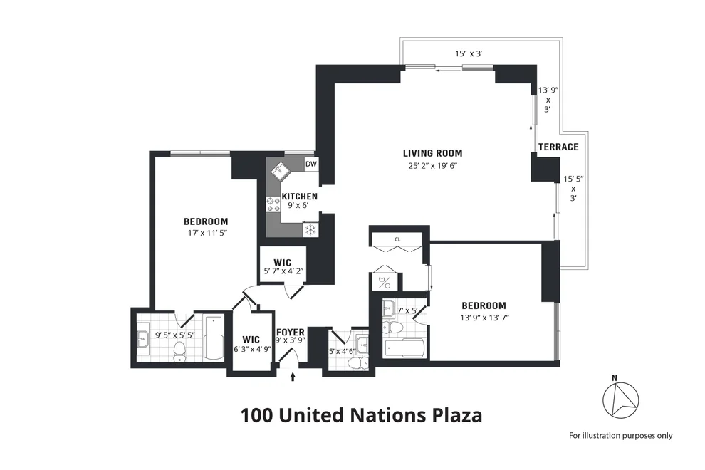 Unit for sale at 100 UNITED NATIONS Plaza, Manhattan, NY 10017