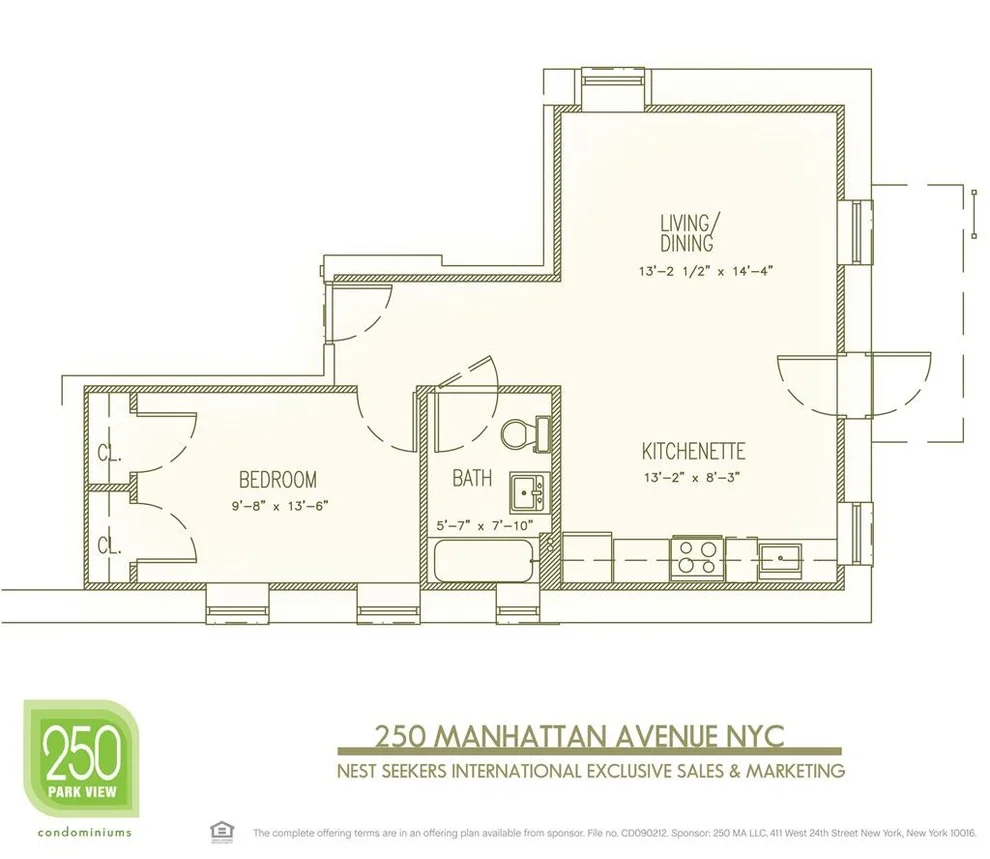 Unit for sale at 250 Manhattan Avenue, Manhattan, NY 10026