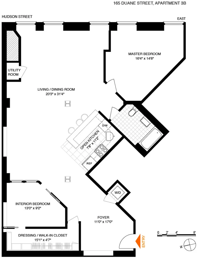 Unit for sale at 165 DUANE Street, Manhattan, NY 10013