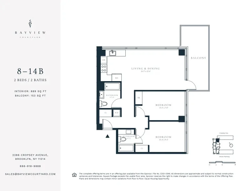 Unit for sale at 2286 CROPSEY Avenue, Brooklyn, NY 11214