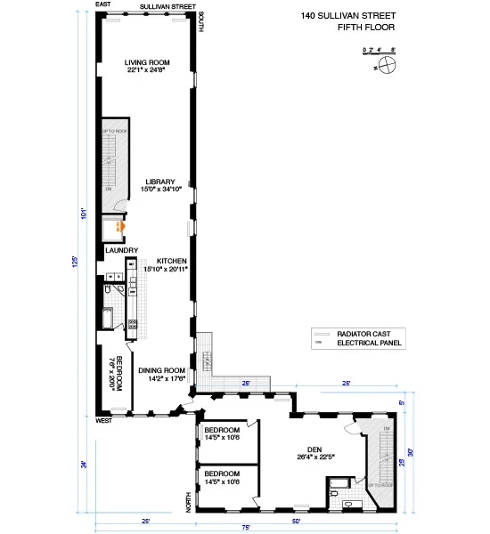 Unit for sale at 140 SULLIVAN Street, Manhattan, NY 10012