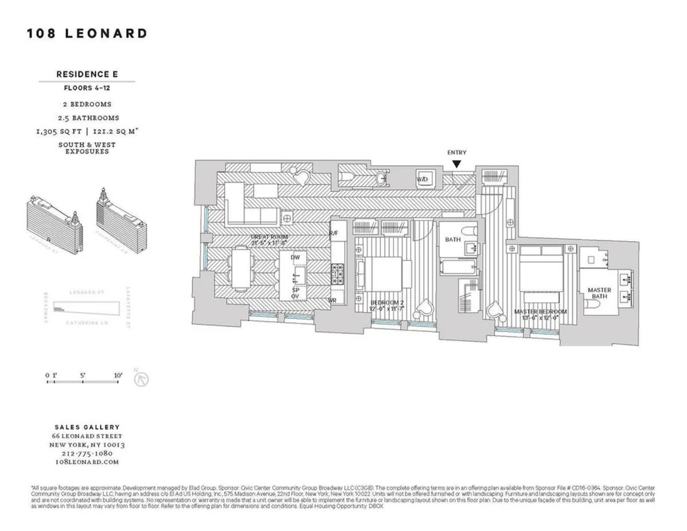 Unit for sale at 108 LEONARD Street, Manhattan, NY 10013