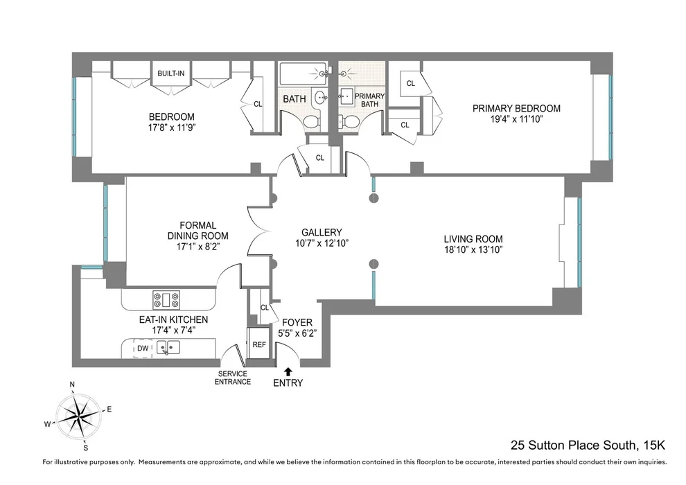 Unit for sale at 25 SUTTON Place S, Manhattan, NY 10022