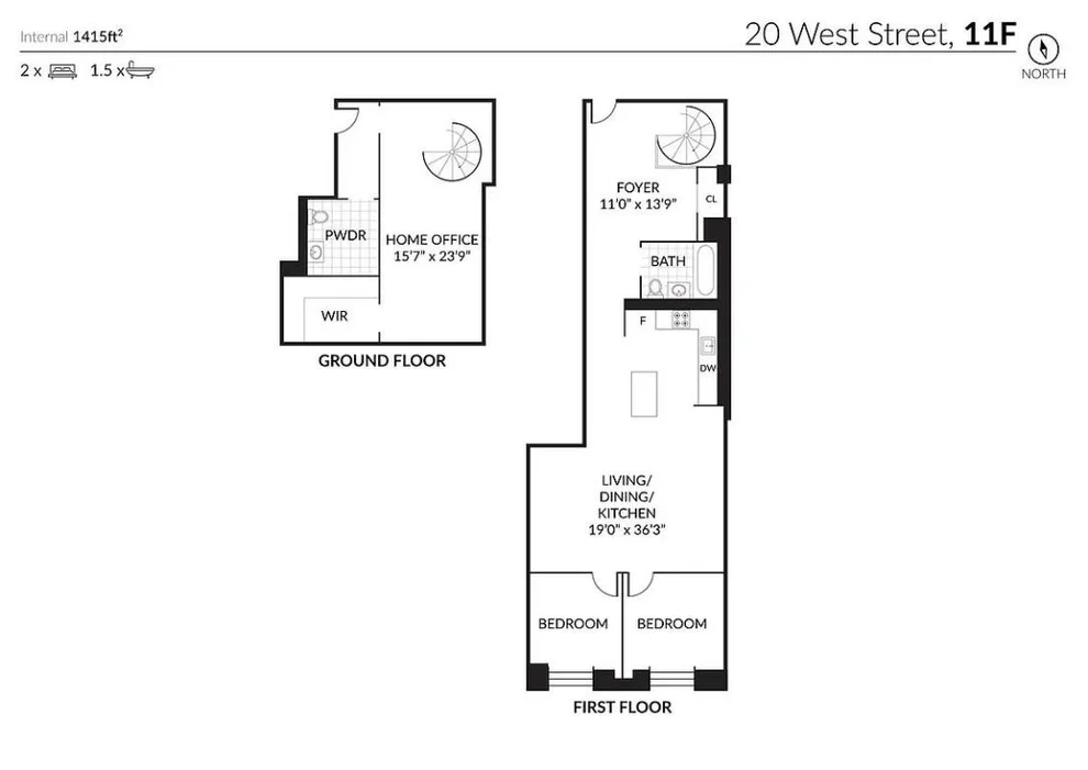 Unit for sale at 20 West Street, Manhattan, NY 10004