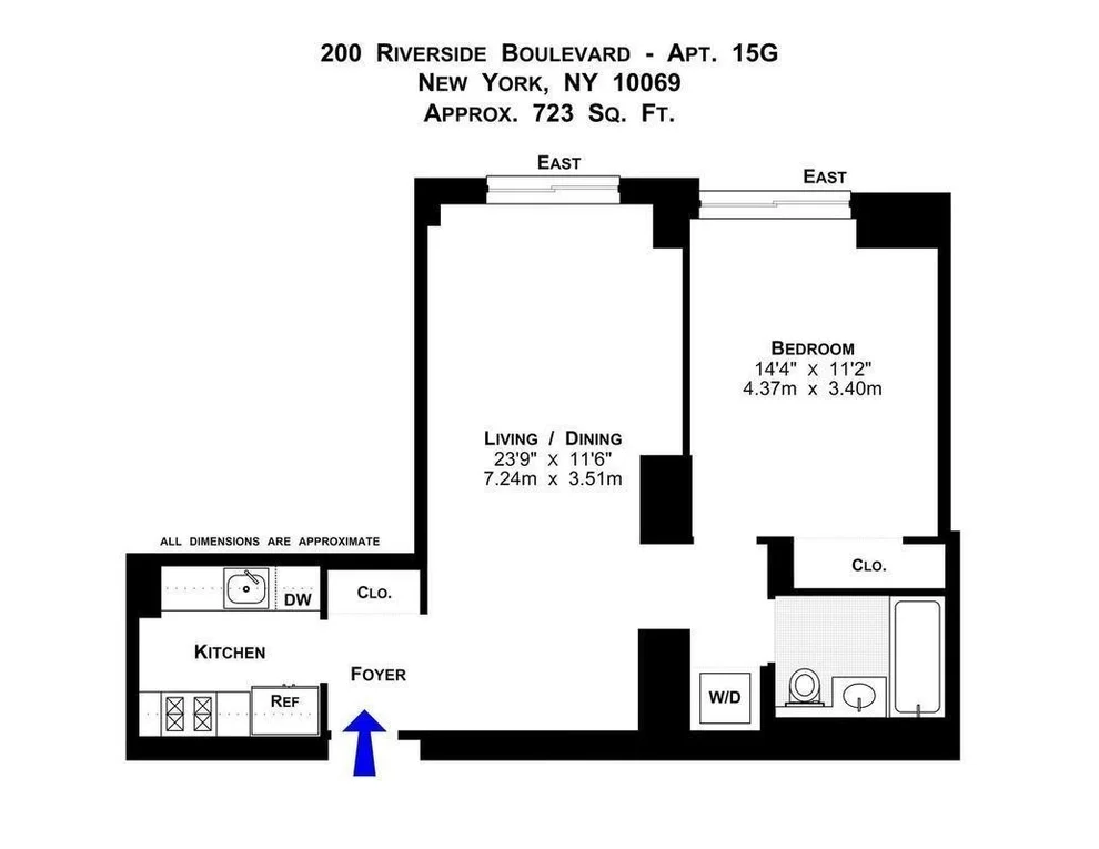 Unit for sale at 200 Riverside Boulevard, Manhattan, NY 10069