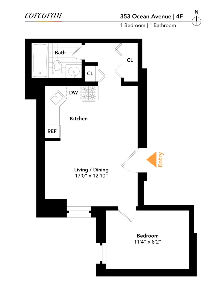 Unit for sale at 353 OCEAN Avenue, Brooklyn, NY 11226