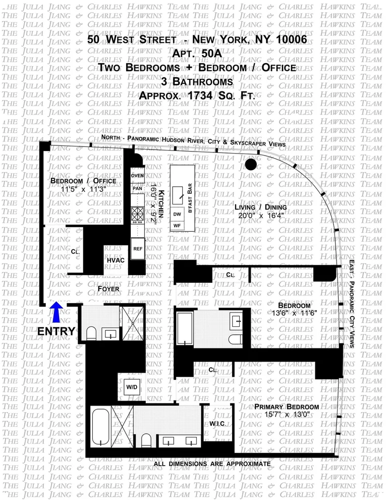 Unit for sale at 50 WEST Street, Manhattan, NY 10006