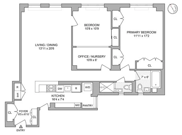 Unit for sale at 135 Eastern Parkway, Brooklyn, NY 11238