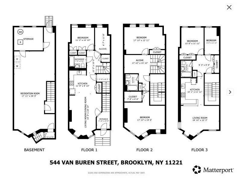 Unit for sale at 544 VAN BUREN Street, Brooklyn, NY 11221