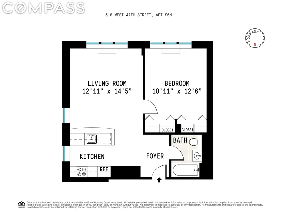 Unit for sale at 516 W 47th Street, Manhattan, NY 10036