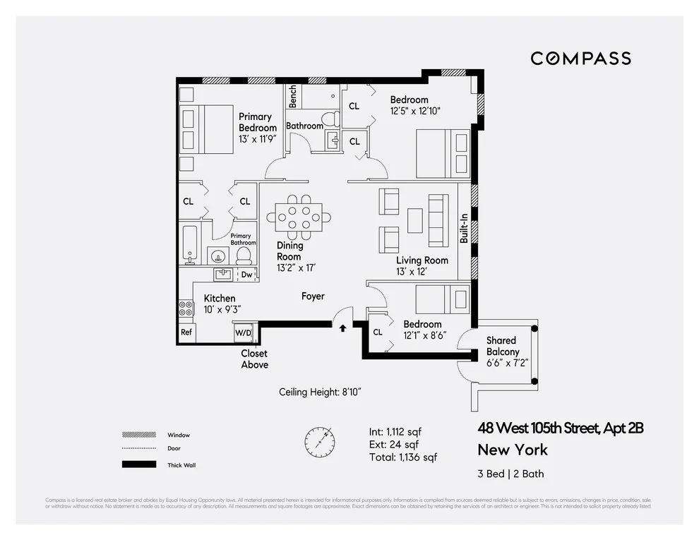 Unit for sale at 48 W 105th Street, Manhattan, NY 10025