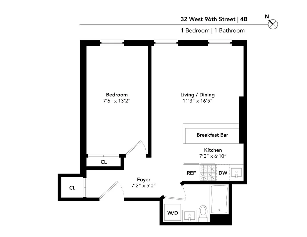 Unit for sale at 32 W 96TH Street, Manhattan, NY 10025
