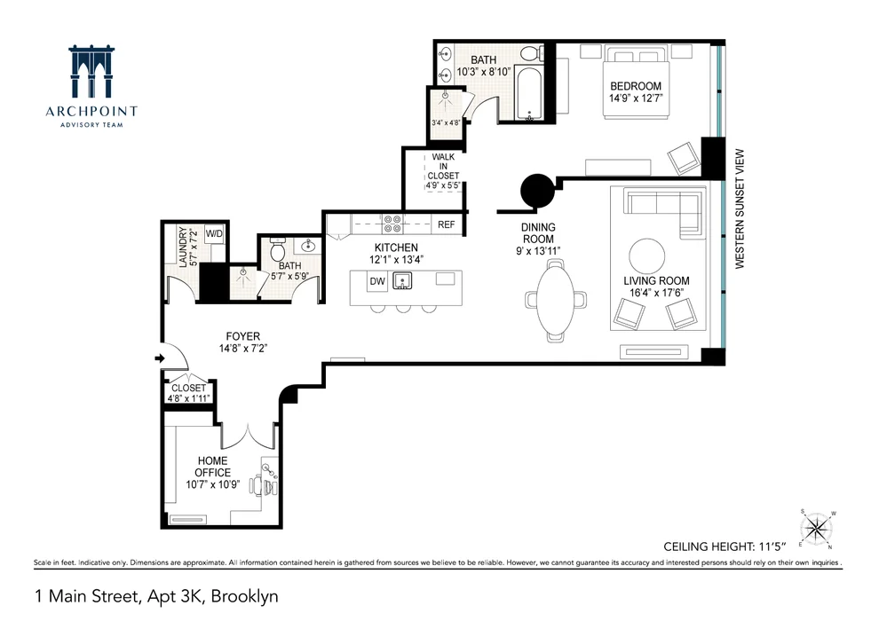 Unit for sale at 1 main Street, Brooklyn, NY 11201