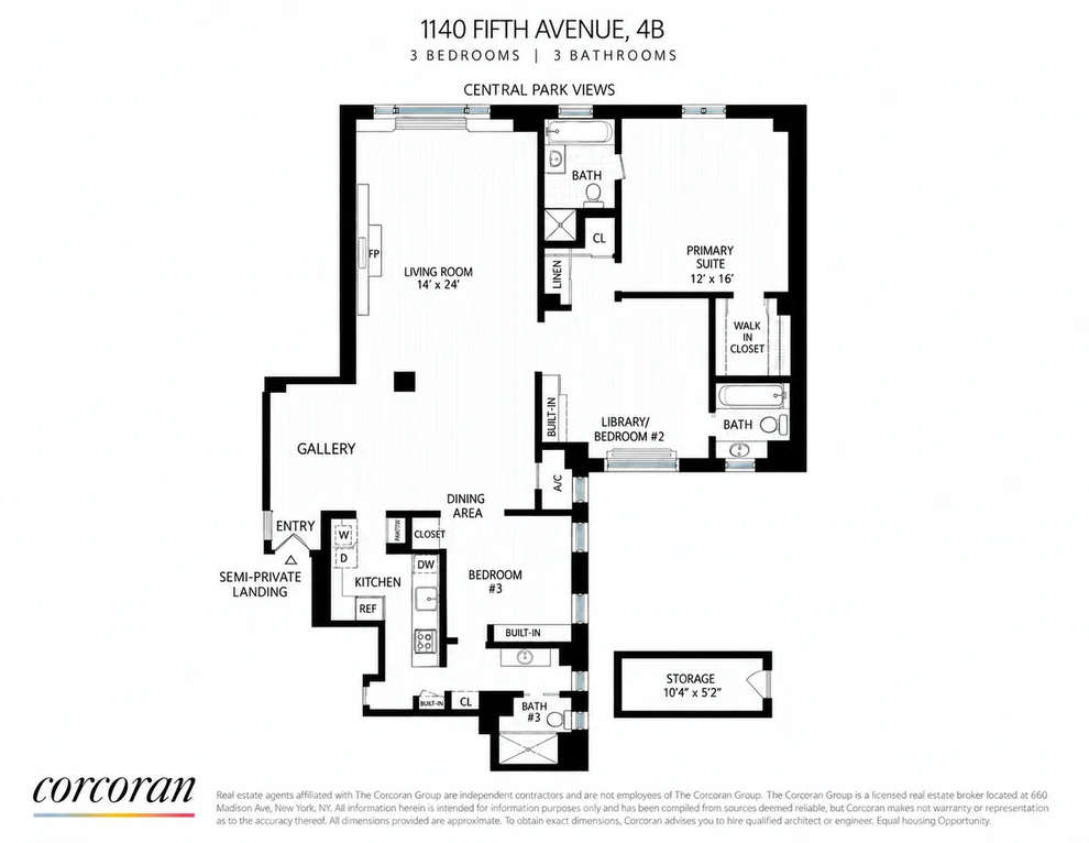 Unit for sale at 1140 5TH Avenue, Manhattan, NY 10128