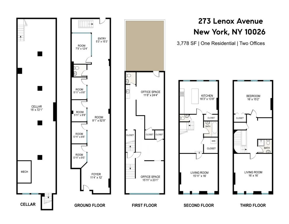 Unit for sale at 273 Lenox Avenue, Manhattan, NY 10027