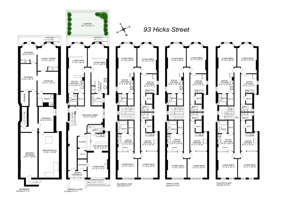 Unit for sale at 93 Hicks Street, Brooklyn, NY 11201