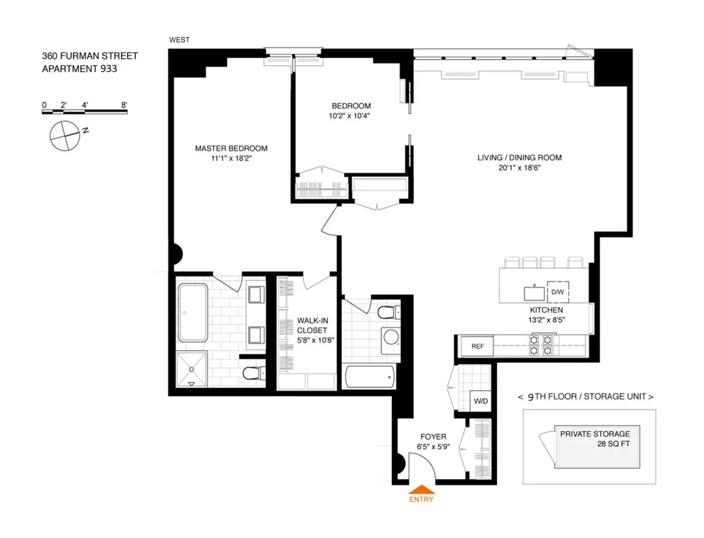 Unit for sale at 360 Furman Street, Brooklyn, NY 11201