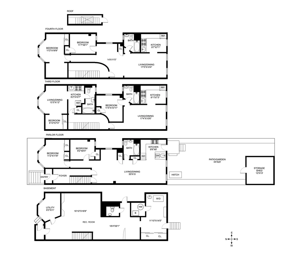 Unit for sale at 218 HAWTHORNE Street, Brooklyn, NY 11225