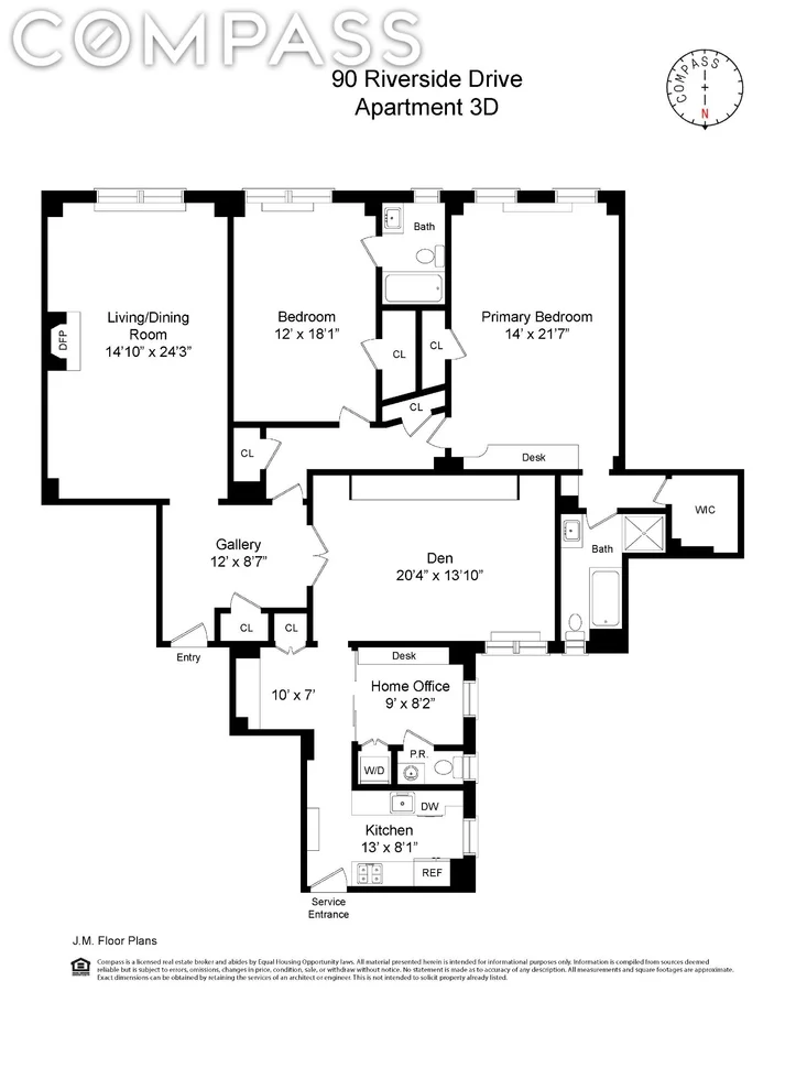 Unit for sale at 90 Riverside Drive, Manhattan, NY 10024