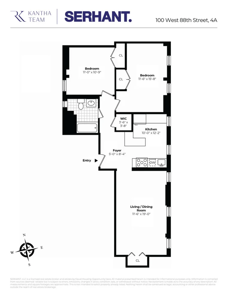 Unit for sale at 100 W 88TH Street, Manhattan, NY 10024