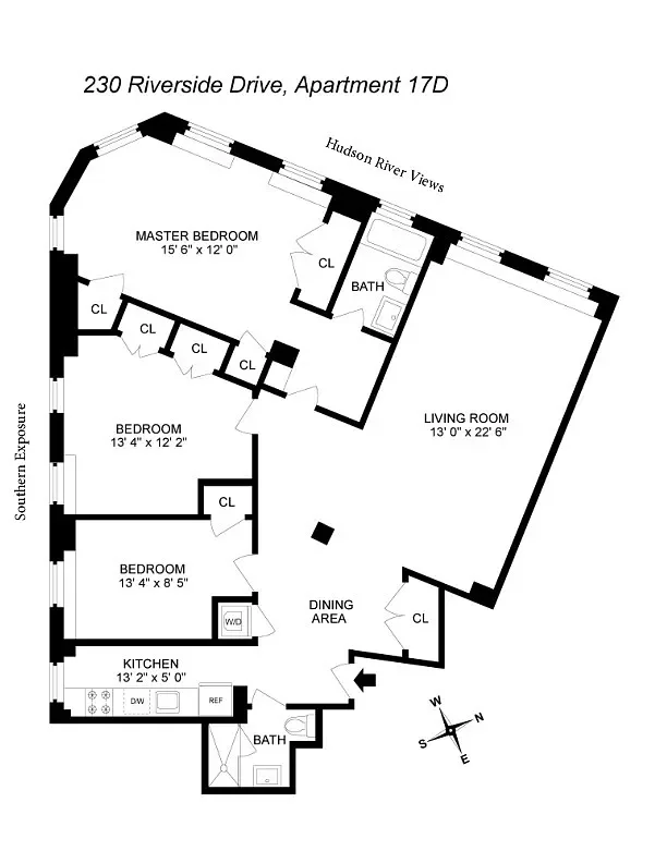 Unit for sale at 230 Riverside Drive, Manhattan, NY 10025