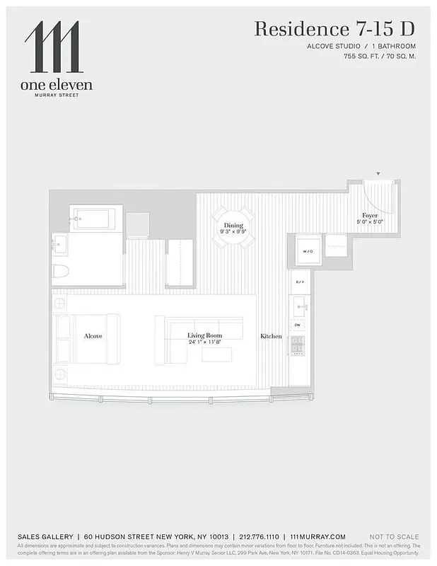 Unit for sale at 111 Murray Street, Manhattan, NY 10007