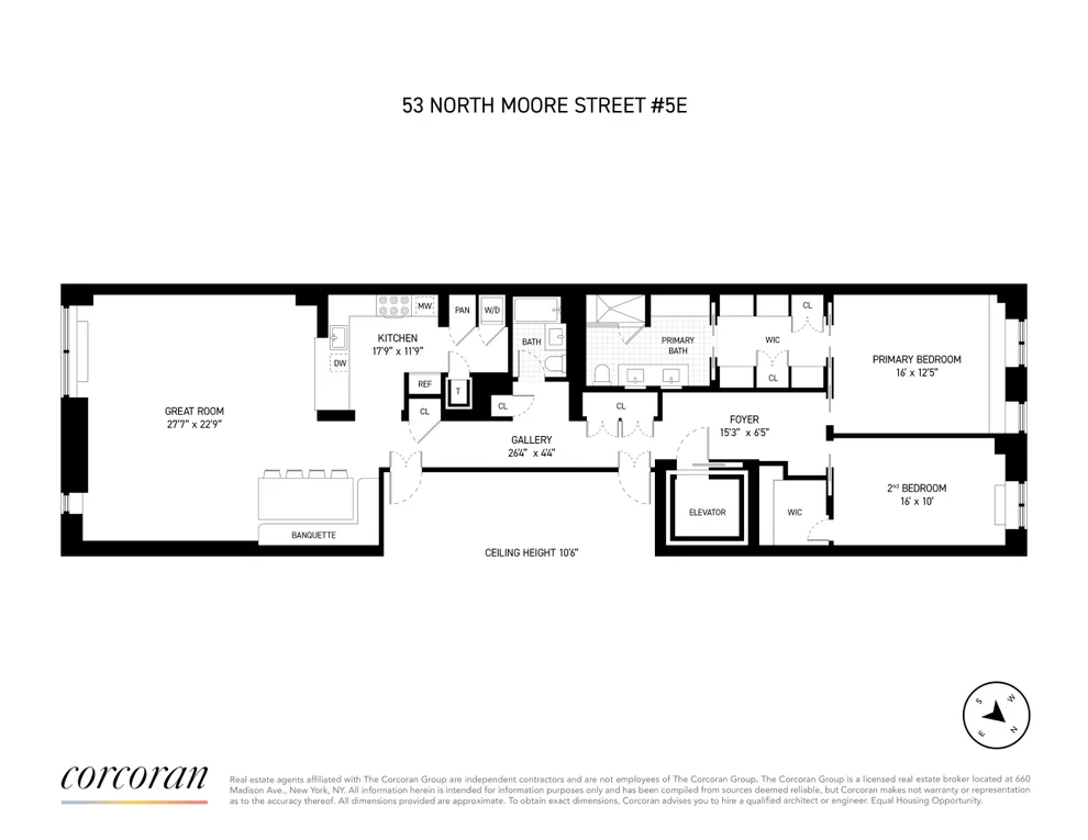 Unit for sale at 53 N MOORE Street, Manhattan, NY 10013
