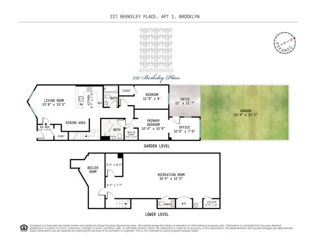 Unit for sale at 227 Berkeley Place, Brooklyn, NY 11217