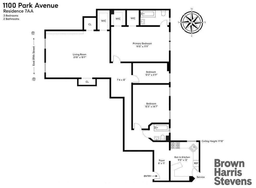 Unit for sale at 1100 PARK Avenue, Manhattan, NY 10128