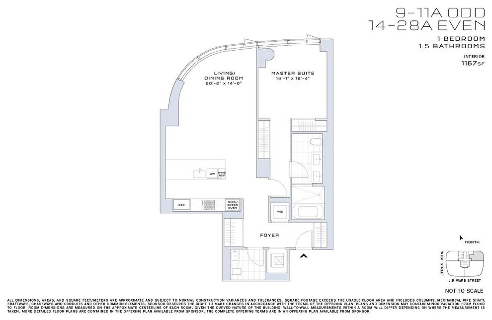 Unit for sale at 50 West Street, Manhattan, NY 10006