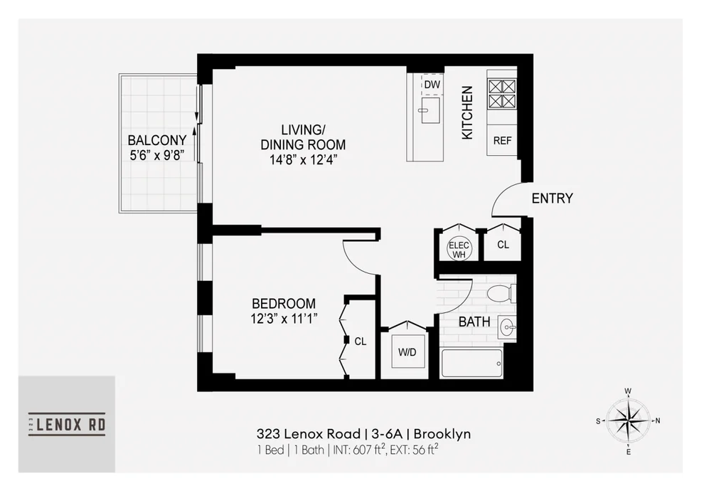 Unit for sale at 323 LENOX Road, Brooklyn, NY 11226