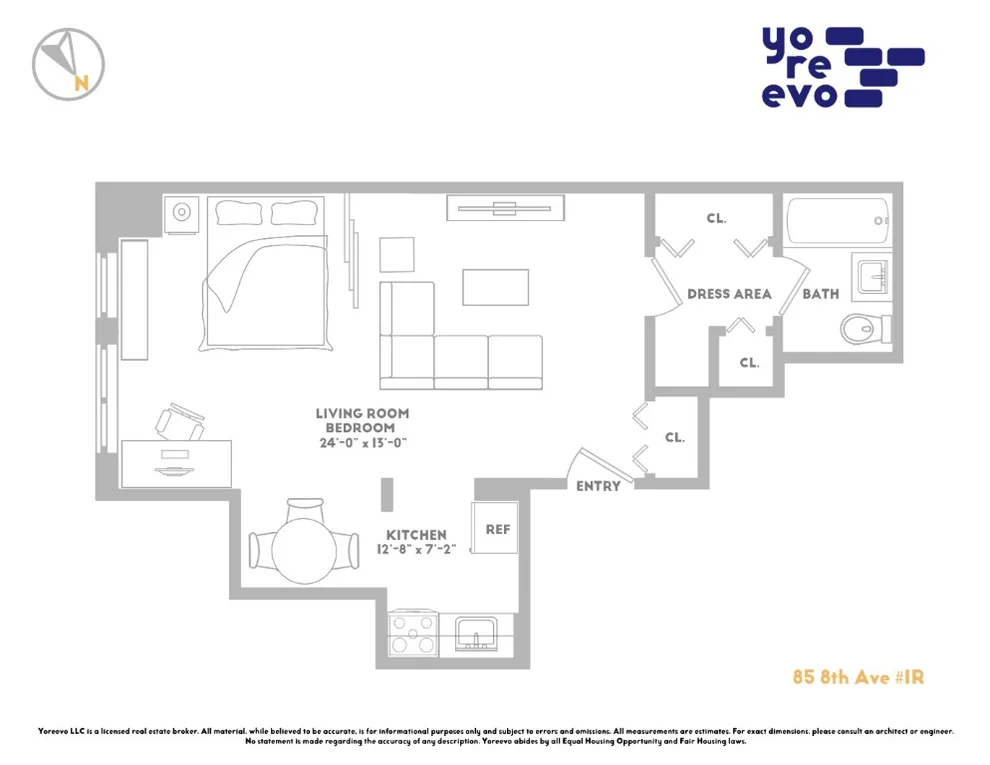 Unit for sale at 85 8th Avenue, Manhattan, NY 10011