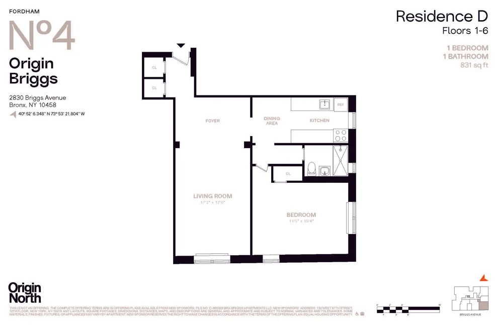 Unit for sale at 2830 BRIGGS Avenue, Bronx, NY 10458