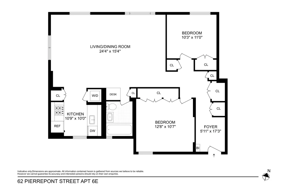Unit for sale at 62 Pierrepont Street, Brooklyn, NY 11201