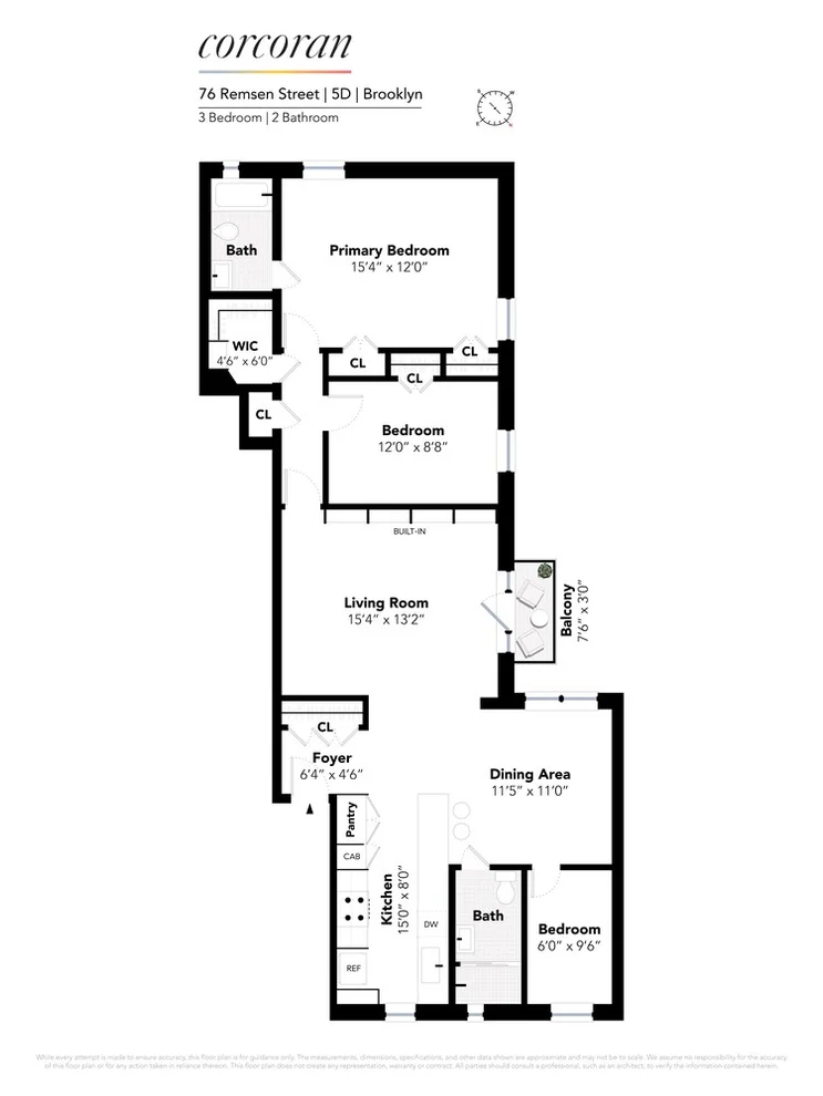 Unit for sale at 76 REMSEN Street, Brooklyn, NY 11201