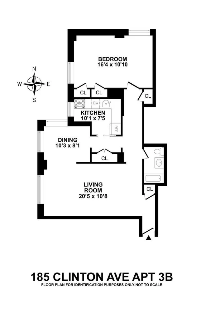 Unit for sale at 185 CLINTON Avenue, Brooklyn, NY 11205