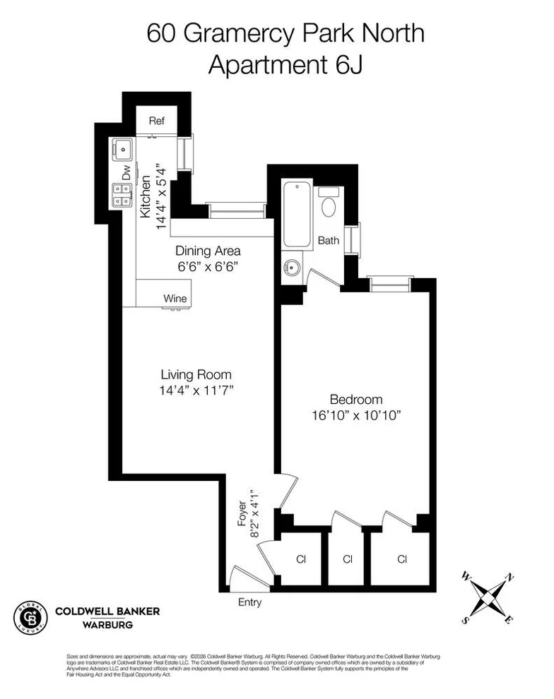 Unit for sale at 60 GRAMERCY Park N, Manhattan, NY 10010