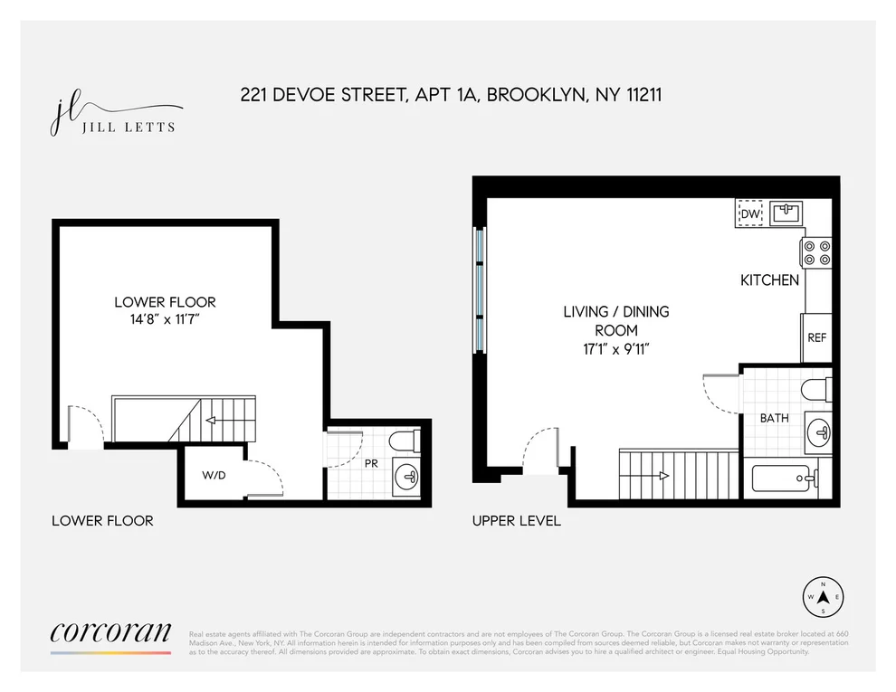 Unit for sale at 221 DEVOE Street, Brooklyn, NY 11211
