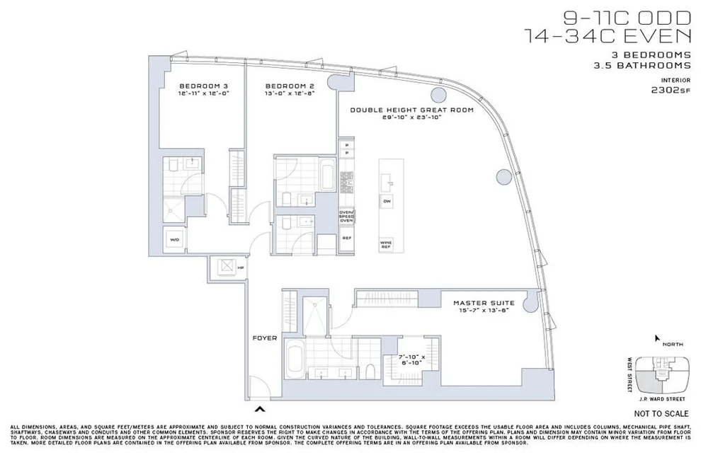 Unit for sale at 50 WEST Street, Manhattan, NY 10006