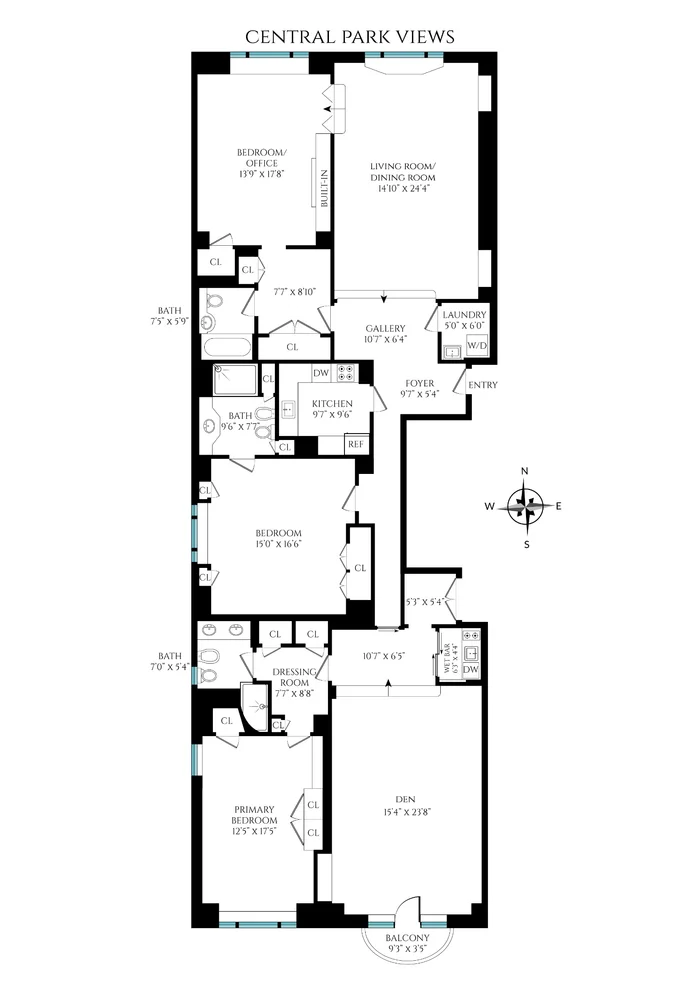 Unit for sale at 150 Central Park S, Manhattan, NY 10019