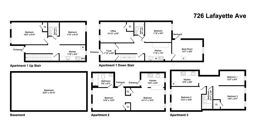 Unit for sale at 726 Lafayette Avenue, Brooklyn, NY 11221