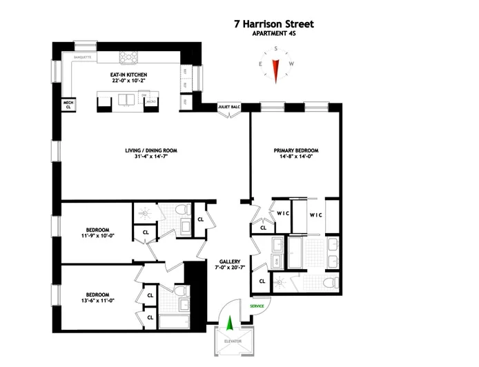 Unit for sale at 7 HARRISON Street, Manhattan, NY 10013