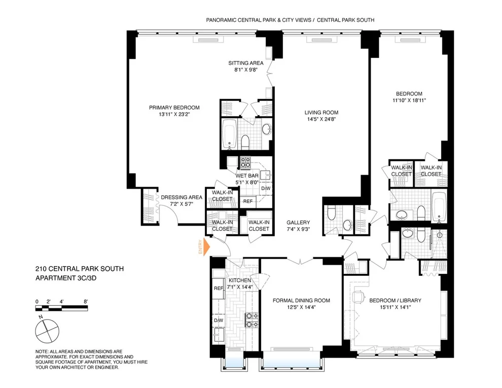 Unit for sale at 210 CENTRAL Park S, Manhattan, NY 10019