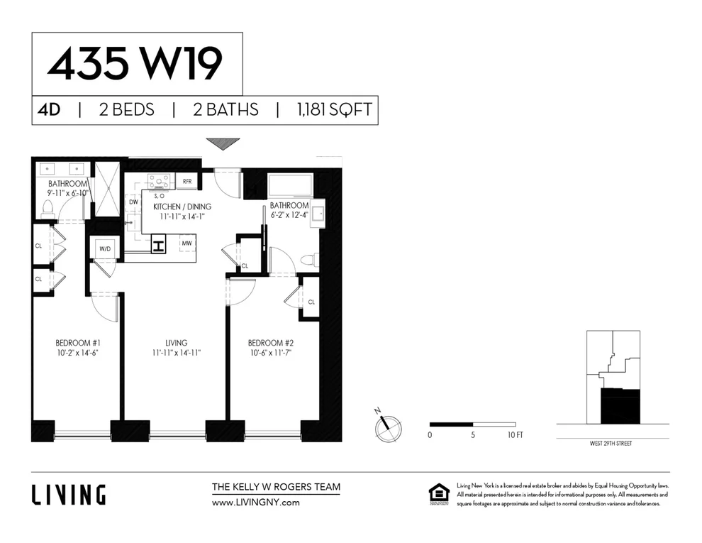 Unit for sale at 435 W 19th Street, Manhattan, NY 10011