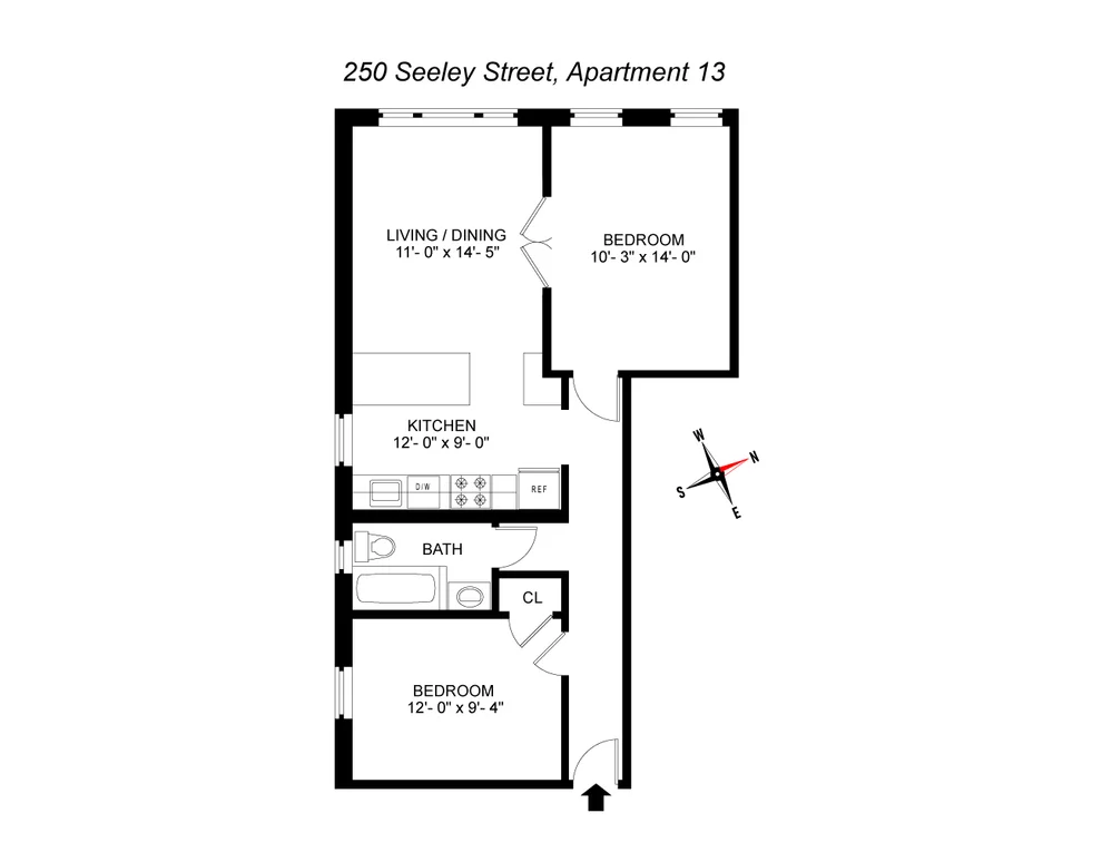 Unit for sale at 250 SEELEY Street, Brooklyn, NY 11218