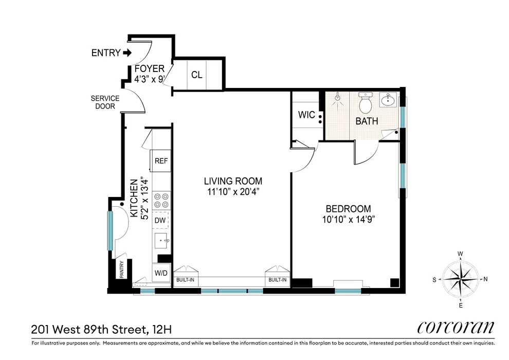 Unit for sale at 201 W 89TH Street, Manhattan, NY 10024