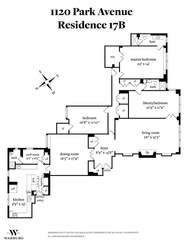 Unit for sale at 1120 PARK Avenue, Manhattan, NY 10128