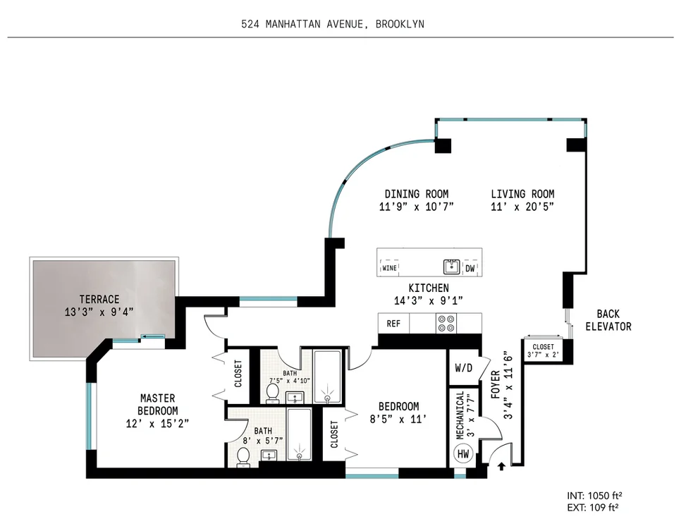 Unit for sale at 524 MANHATTAN Avenue, Brooklyn, NY 11222