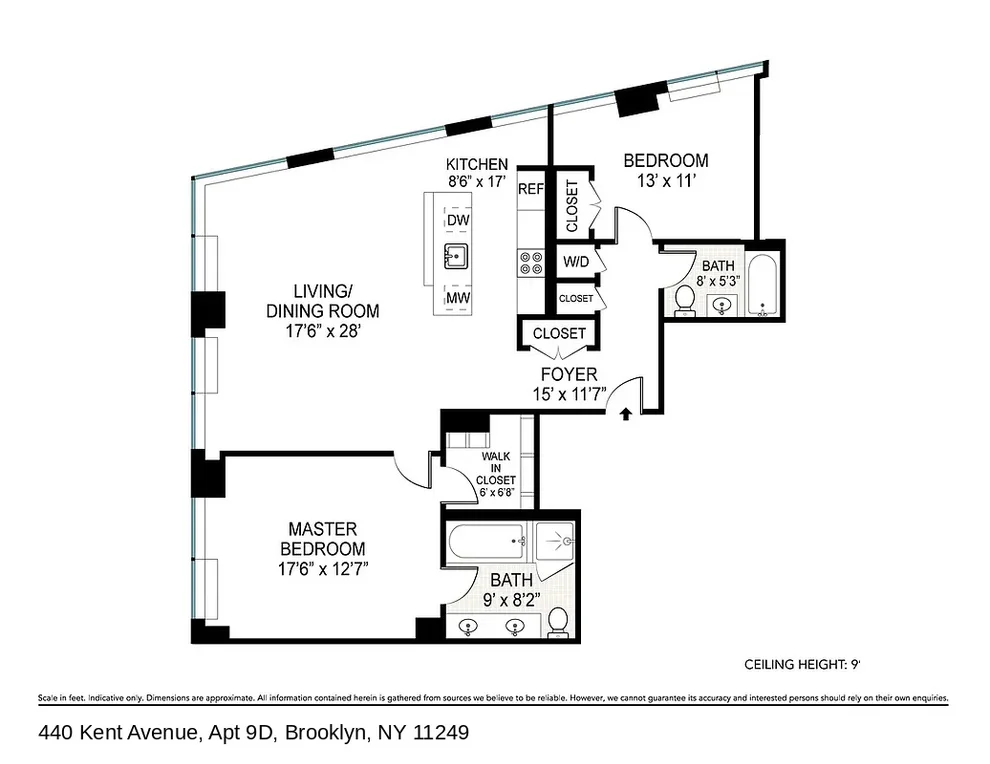 Unit for sale at 440 Kent Avenue, Brooklyn, NY 11249