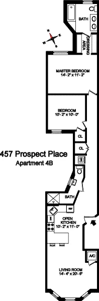 Unit for sale at 457 PROSPECT Place, Brooklyn, NY 11238